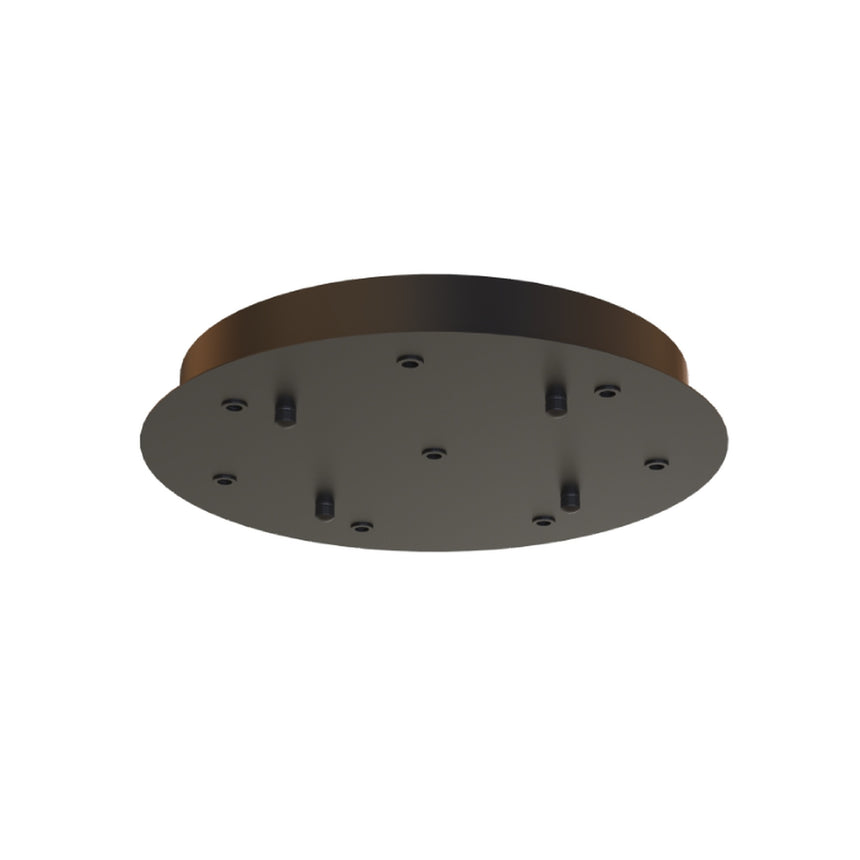 Florón de techo 8 luces redondo superficie Mantra Modular Light negro 9369