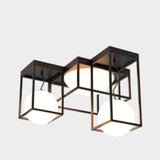 Plafón Mantra 5 luces cristal negro IP20 42,5cm