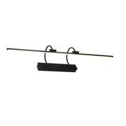 Aplique Mantra Paracuru LED aluminio negro 3000 IP20 14,5cm