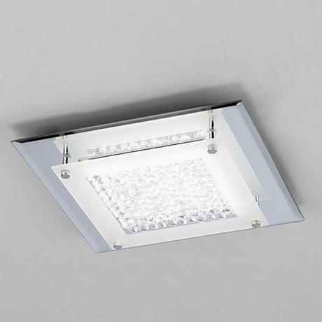 Plafón Mantra Crystal LED cristal gris oscuro 4000 IP20 6,6cm