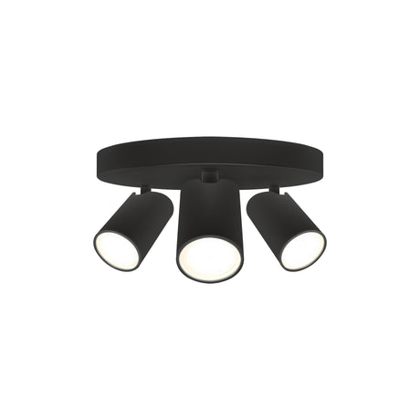 Mantra Sal Negro Plafón GU10 3 luces negro 7962