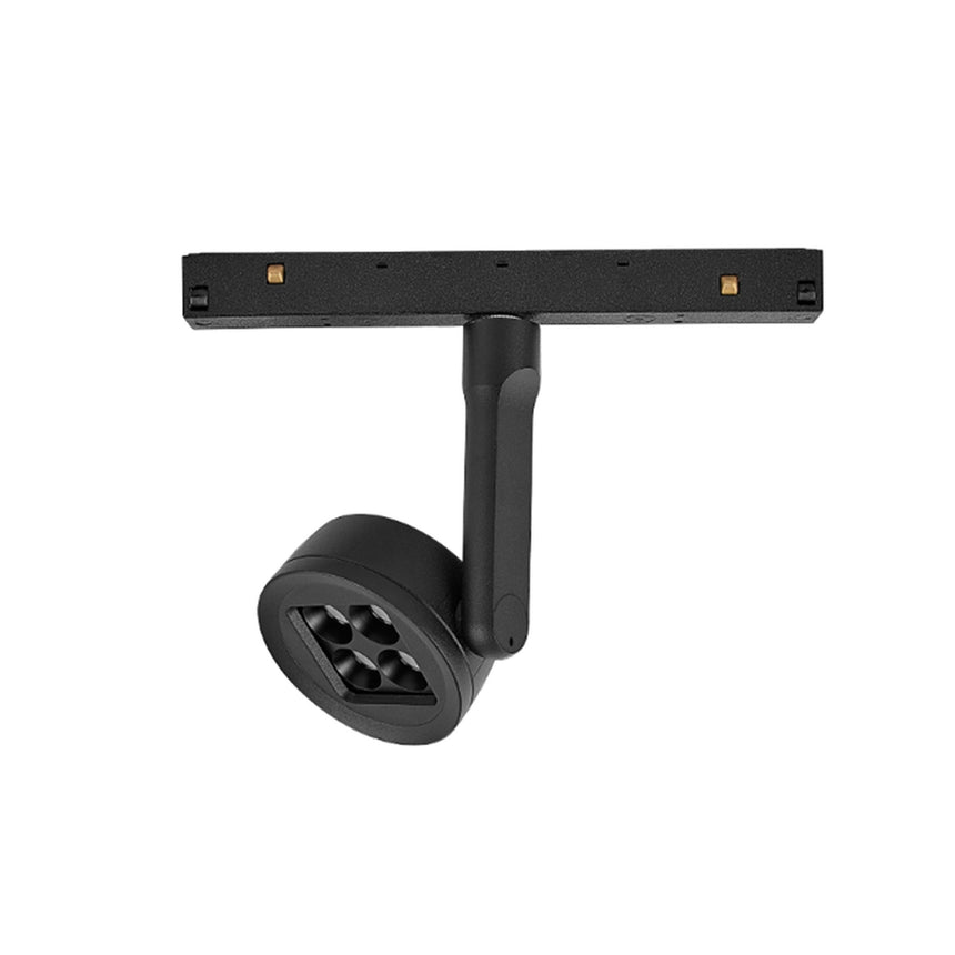 Empotrable Mantra Magneto LED aluminio negro 3000 IP20 Ø7,5cm