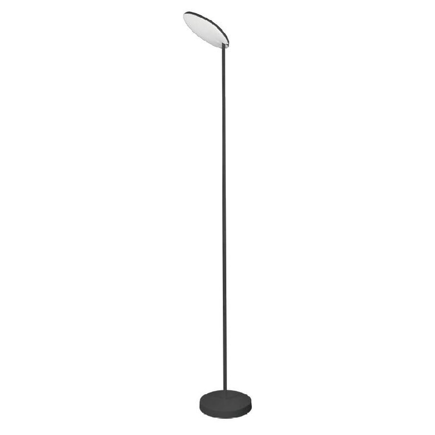 Lámpara de pie Mantra Nassau grande LED aluminio negro 3000 regulable IP20 Ø27cm