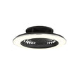 Ventilador de techo Mantra Alisio LED acrílico negro 2700-5000 regulable IP20 Ø62,7cm