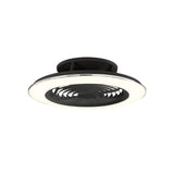 Ventilador de techo Mantra Alisio LED acrílico negro 2700-5000 regulable IP20 Ø62,7cm