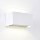 Aplique de exterior Mantra Davos LED aluminio blanco 2700 regulable IP54 10cm