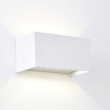 Aplique de exterior Mantra Davos LED aluminio blanco 2700 regulable IP54 10cm