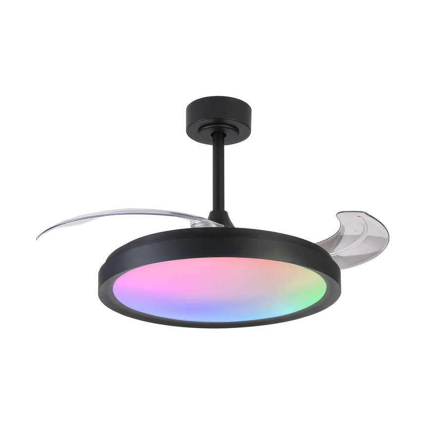 Mantra Siberia Ventilador de techo con luz plafón LED 50W negro 8759
