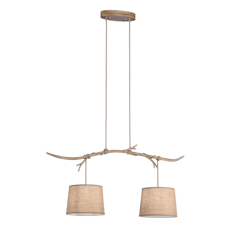 Mantra Sabina Lámpara de techo colgante imitación madera 6177