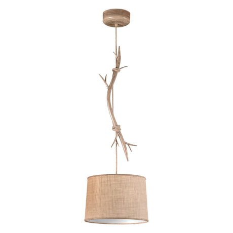 Mantra Sabina Lámpara de techo colgante imitación madera Ø35cm 6179