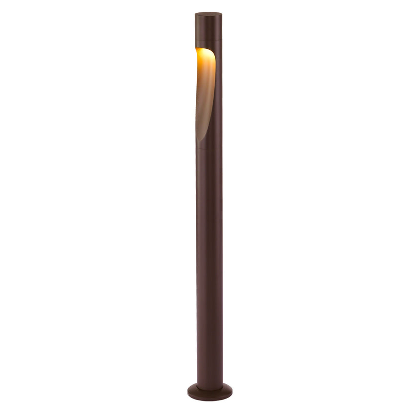 Baliza de exterior Mantra Aran LED aluminio marrón 3000 IP65 Ø9,5cm