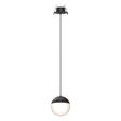 Lámpara de techo Mantra Kilda grande LED aluminio negro 3000 IP20 Ø9,5cm
