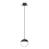 Lámpara de techo Mantra Kilda grande LED aluminio negro 3000 IP20 Ø9,5cm