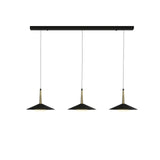 Mantra Orion Lámpara de techo colgante 3 luces negro, dorado 7475