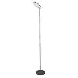 Lámpara de pie Mantra Nassau grande LED aluminio negro 3000 regulable IP20 Ø27cm