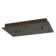 Florón de techo 8 luces rectangular superficie Mantra Modular Light negro 9389