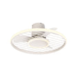 Ventilador de techo Mantra Soho LED acero blanco 2700-5000 regulable IP20 Ø66cm