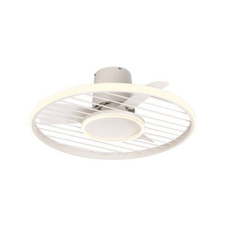 Ventilador de techo Mantra Soho LED acero blanco 2700-5000 regulable IP20 Ø66cm