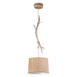 Mantra Sabina Lámpara de techo colgante imitación madera Ø35cm 6179