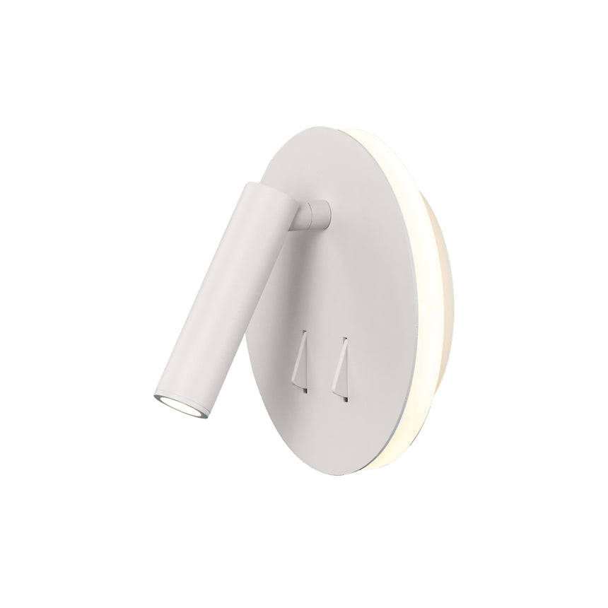 Mantra Cayman Lámpara de pared aplique LED blanco mate Ø15cm 6080