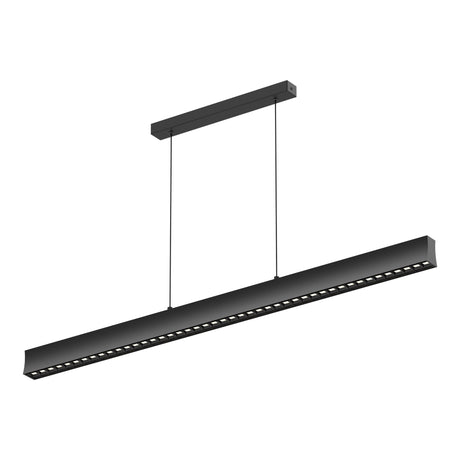 Mantra Hanok Lámpara de techo colgante lineal LED 38W 3000K negro 120cm 50º 7544