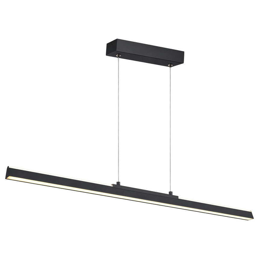 Mantra Lineal Lámpara de techo colgante LED 54W 3000K 151cm negro 8960