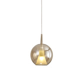 Mantra Elsa Lámpara de techo colgante de bola de cristal 2,5 m E27 bronce 8244