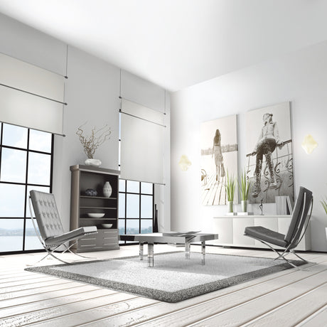 Plafón Mantra Eos 4 luces acrílico blanco IP44 18cm