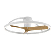 Mantra Nepal II ventilador de techo con luz plafón LED blanco y madera 9045
