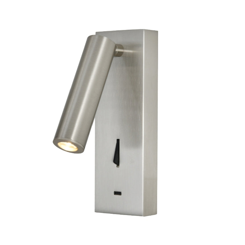 Aplique Mantra Tarifa iii LED aluminio gris 3000 IP20 18cm