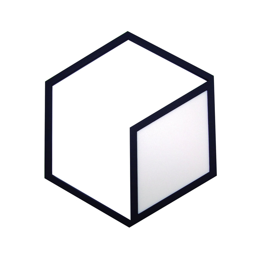 Mantra Kubick Plafón/Aplique LED dimable negro 7763