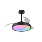Ventilador de techo Mantra Siberia LED acero negro 3000-6500 regulable IP20 Ø43cm