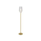 Mantra Nora Lámpara pie de salón oro y blanco 8402