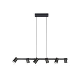 Lámpara de techo Mantra Sal 6 luces aluminio negro IP20