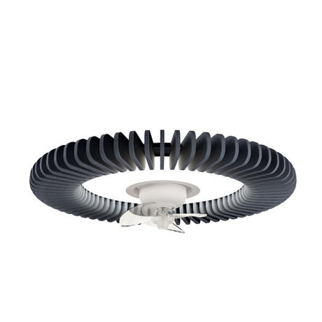 Ventilador de techo con luz Sulion Fono 80cm LED blanco con pantalla gris motor DC CCT 2249131 — vista 2
