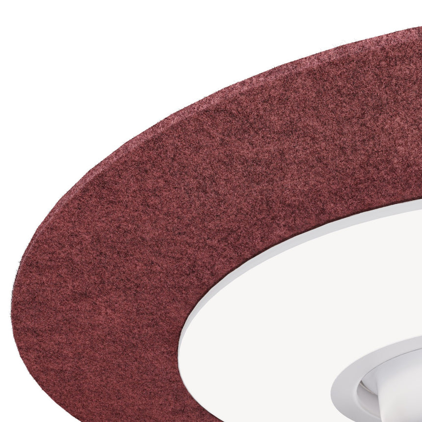 Ventilador de techo con luz Sulion Fono 80cm LED blanco con pantalla burdeos motor DC — vista 4