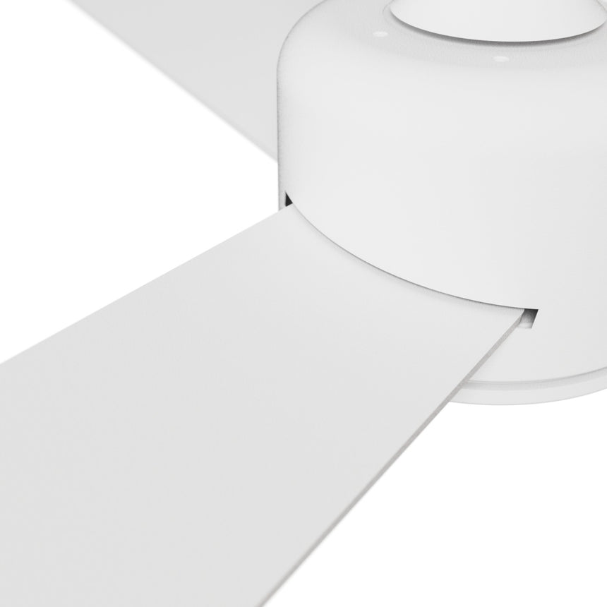 Sulion Ventilador de techo BALOO EVO L blanco con luz palas reversibles color madera 2199689