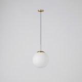 MDC RONDA Lámpara de techo colgante 1 luz bola opal dorado mate 577766101