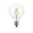 Bombilla Ideal Lux Globo G95 153971 E27 transparente con filamentos LED