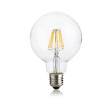 Bombilla Ideal Lux Globo G95 153971 E27 transparente con filamentos LED