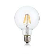 Bombilla Ideal Lux Globo G95 153971 E27 transparente con filamentos LED