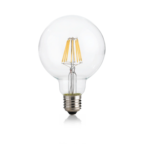 Bombilla Ideal Lux Globo G95 153971 E27 transparente con filamentos LED