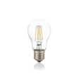 Bombilla Ideal Lux Goccia 153964 E27 de cristal transparente con filamentos LED