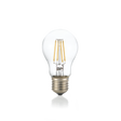 Bombilla Ideal Lux Goccia 253428 E27 de cristal transparente y filamentos LED