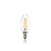 Bombilla Ideal Lux Oliva 101224 E14 de cristal transparente con filamentos LED