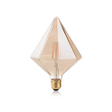 Bombilla Ideal Lux Pyramid 201276 E27 de cristal ámbar y filamentos LED