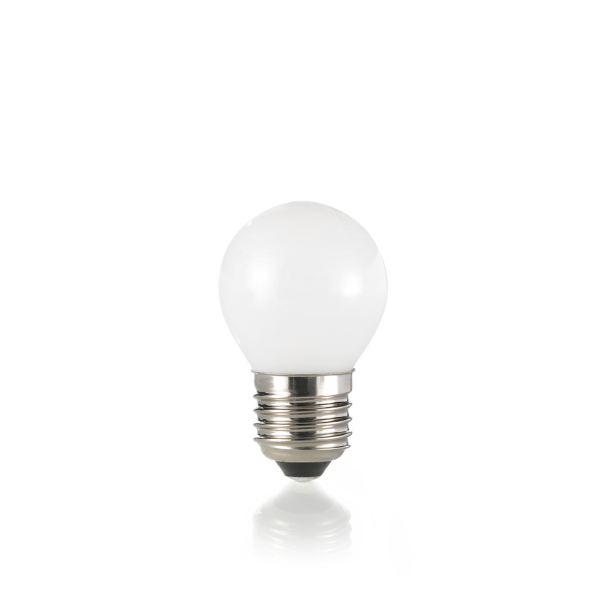Bombilla Ideal Lux Sfera 101286 E27 de cristal blanco