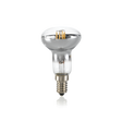 Bombilla Ideal Lux Spot 101255 E14 de cristal con acabado cromo y filamentos LED