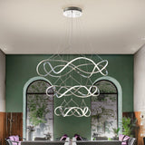 Schuller Molly Pendant Light 3 Rings 110D Chrome Dimmable 763431D