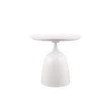 Mesa auxiliar Ramona en metal blanco 48x46cm 2340101